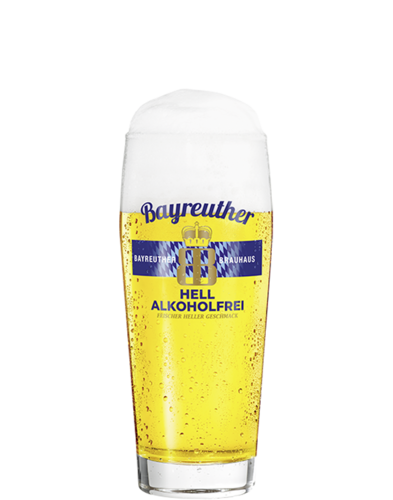 Bayreuther Hell Alkoholfrei Willibecher voll Bayreuther Hell Alkoholfrei Willibecher voll