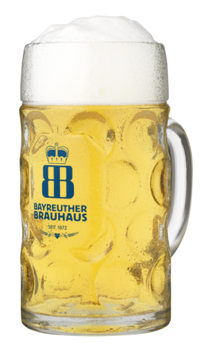 Bayreuther Brauhaus Maßkrug 1 Liter - Gefüllt